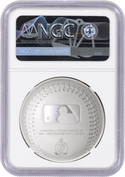 2025 Niue Silver MLB Boston Red Sox Colorized Reverse Proof 1 oz $2 NGC PF70