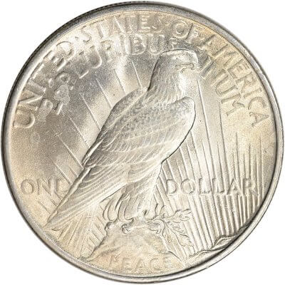 1925 Peace Silver Dollar Coin $1 - BU