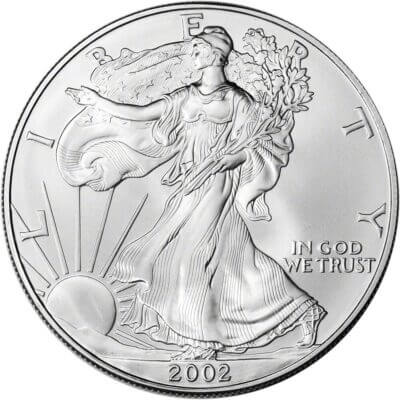 2002 American Silver Eagle 1 oz $1 - BU - Sealed 500 Coin Monster Box
