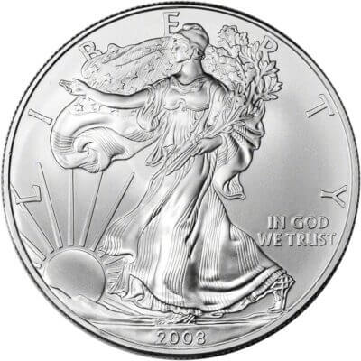 2008 American Silver Eagle 1 oz $1 - BU - Sealed 500 Coin Monster Box
