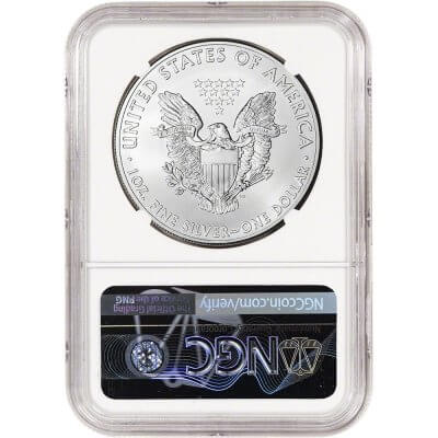 2015 American Silver Eagle Coin - NGC MS69