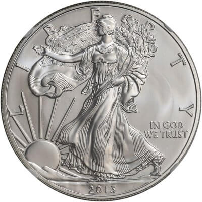 2013 American Silver Eagle - NGC MS70