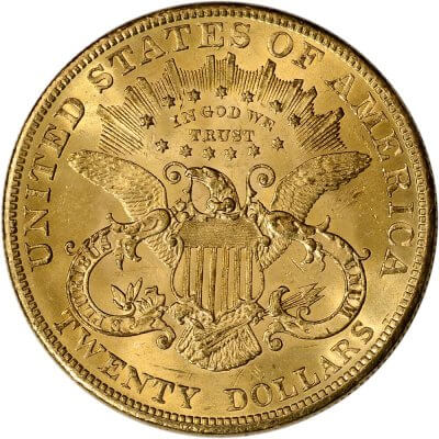 1904 US Gold $20 Liberty Head Double Eagle - BU