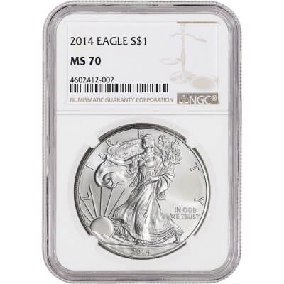 2014 American Silver Eagle - NGC MS70