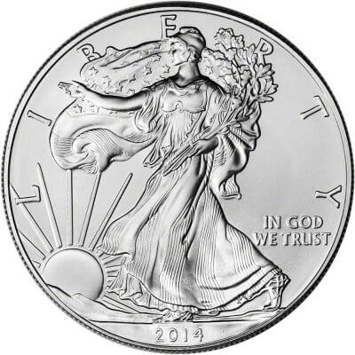 2014 American Silver Eagle 1 oz $1 - BU