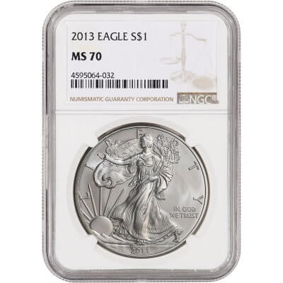 2013 American Silver Eagle - NGC MS70