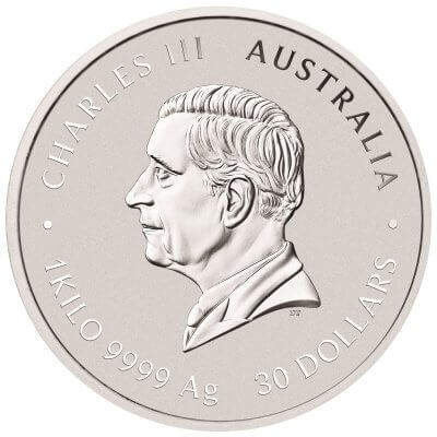 2027 P Australia Silver Lunar Series III Year of the Goat 32.15 oz Kilo $30 BU