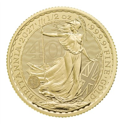 2027 Great Britain Gold Britannia £50 1/2 oz - BU