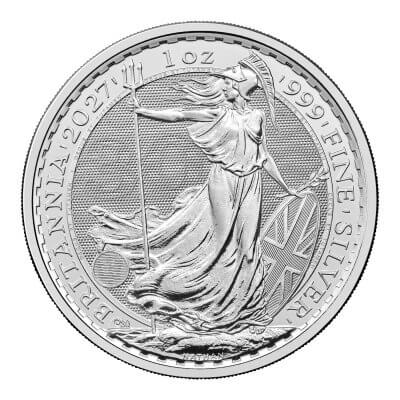 2027 Great Britain Silver Britannia £2 1 oz BU Sealed 500 Coin Box