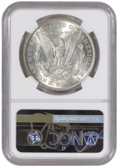 1879 US Morgan Silver Dollar $1 - NGC MS 63