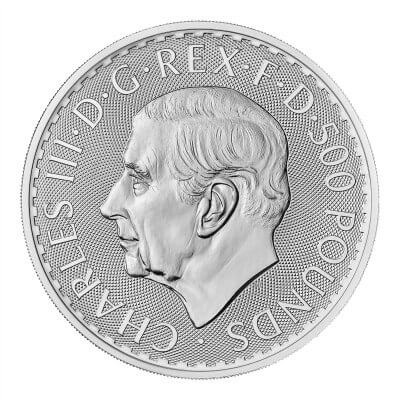 2027 Great Britain Silver Britannia £500 Kilo 32.15 oz - BU