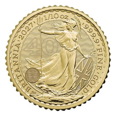 2027 Great Britain Gold Britannia £10 1/10 oz - BU