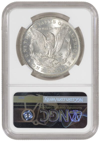1897 US Morgan Silver Dollar $1 - NGC MS 63