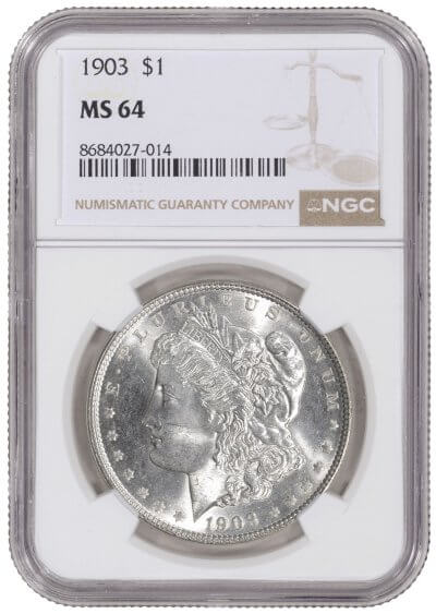 1903 US Morgan Silver Dollar $1 - NGC MS 64