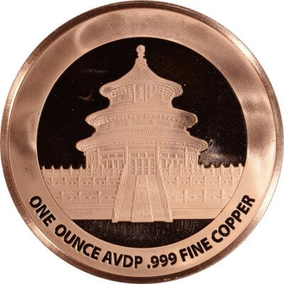 1 oz. Highland Mint Copper Round .999 Fine - Panda