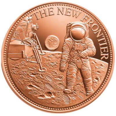 1 oz. Highland Mint Copper Round .999 Fine - New Frontier