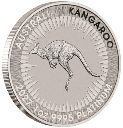 2027 P Australia Platinum Kangaroo 1 oz $100 - BU