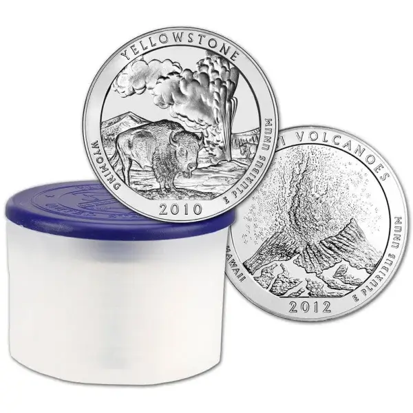 ATB America the Beautiful Silver 5 oz 25C - Random Date Tube of 10