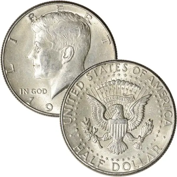 40% Silver Kennedy Half Dollars - $1000 Face Value - Circulated