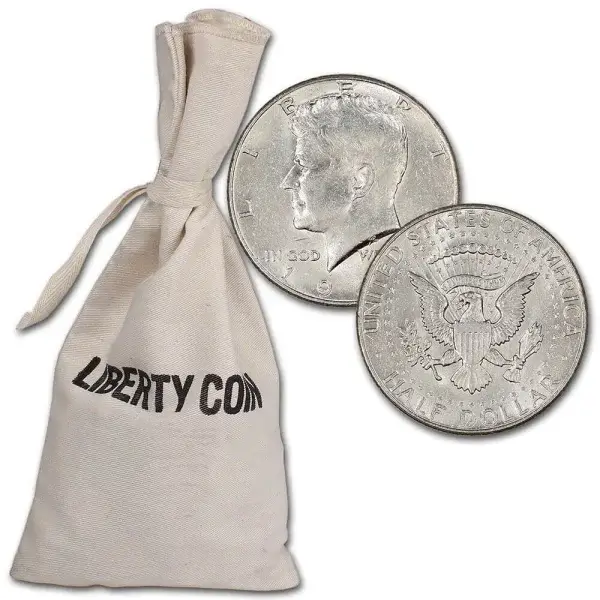 40% Silver Kennedy Half Dollars - $250 Face Value - Circulated