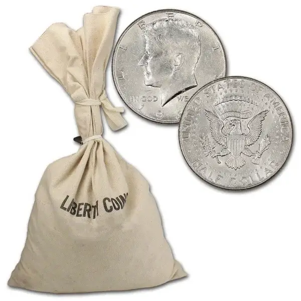 40% Silver Kennedy Half Dollars - $500 Face Value - Circulated