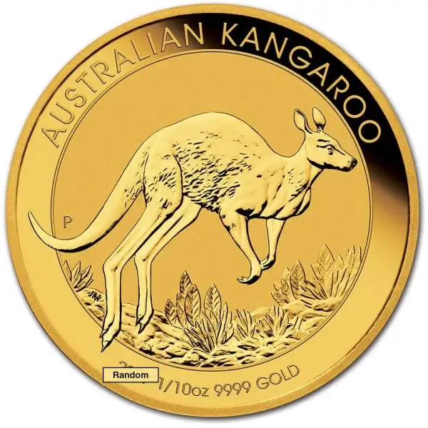 Australia Gold Kangaroo - 1/10 oz - $15 - BU - Random Date