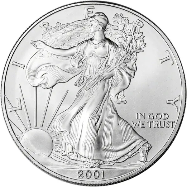 2001 American Silver Eagle Coin - NGC MS69