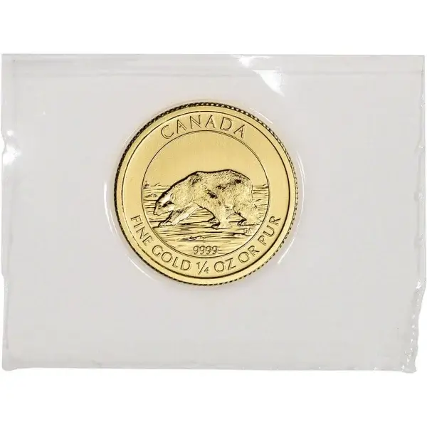 2013 Canada Gold Polar Bear $10 - 1/4 oz - .9999 Fine - BU