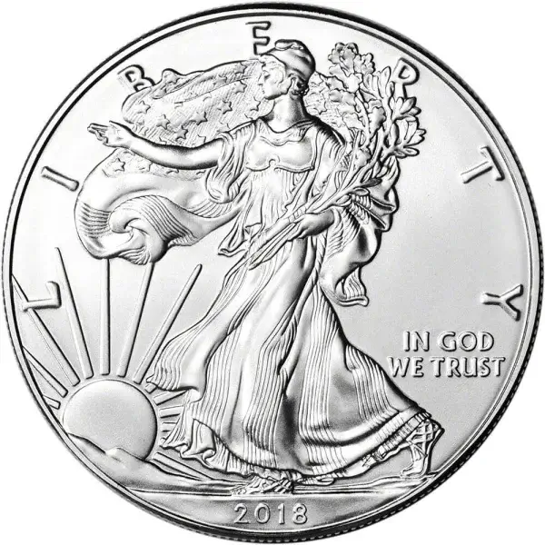 2018 American Silver Eagle 1 oz $1 - BU