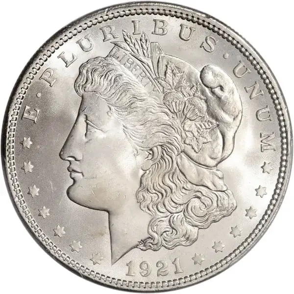 1921 US Morgan Silver Dollar $1 - NGC MS64 - Random Label