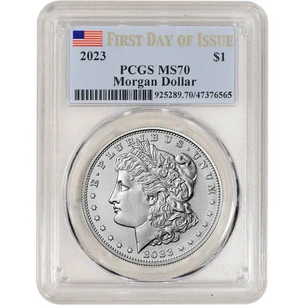 2023 US Morgan Silver Dollar $1 PCGS MS70 First Day Issue