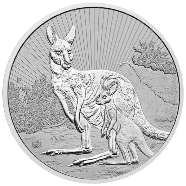 2023 P Australia Silver 2 oz Piedfort Next Generation Kangaroo $2 BU