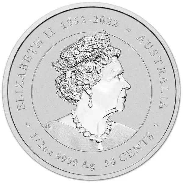 2024 P Australia Silver Lunar Series III Year of the Dragon 1/2 oz 50C - BU