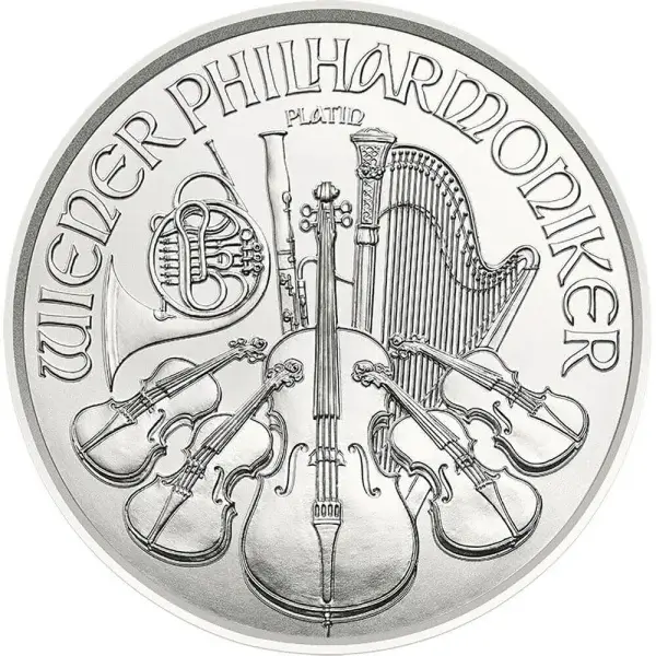 2024 Austria Platinum Philharmonic 1 oz 100 Euro - BU