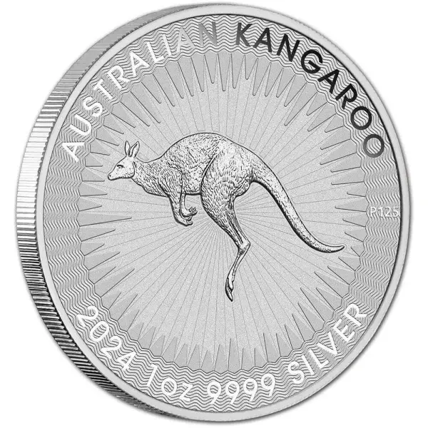 2024 P Australia Silver Kangaroo 1 oz $1 BU - Five 5 Coins