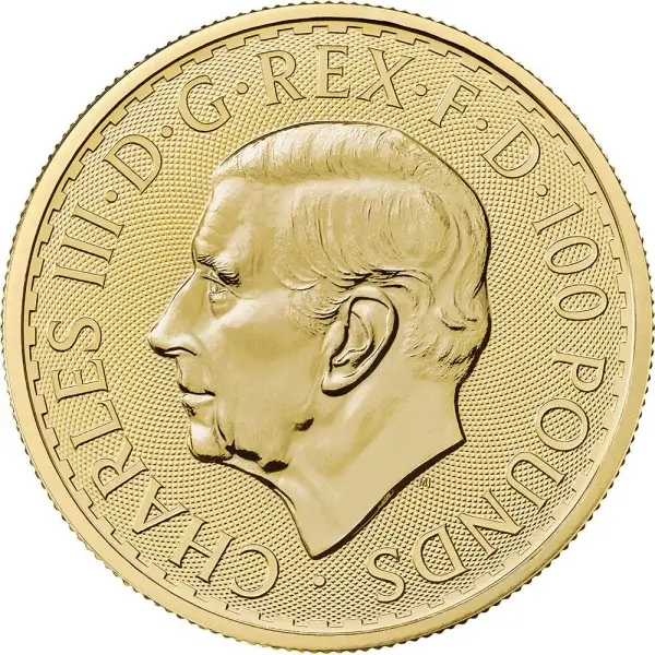 2025 Great Britain Gold Britannia £100 1 oz BU Tube of Ten 10 Coins