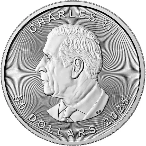 2025 Canada Platinum Maple Leaf 1 oz $50 - BU