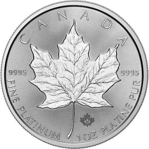 2025 Canada Platinum Maple Leaf 1 oz $50 - BU