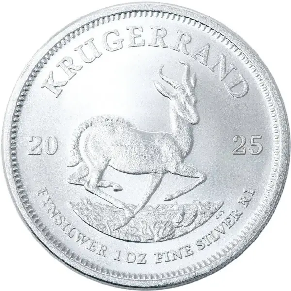 2025 South Africa Silver Krugerrand 1 oz 1 Rand - BU Ten 10 Coins