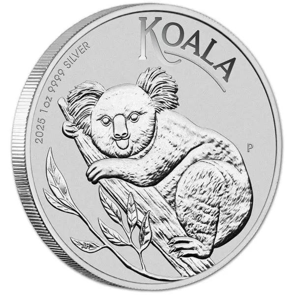 2025 P Australia Silver Koala 1 oz $1 - BU - 1 Box - Sealed 100 Coin Box