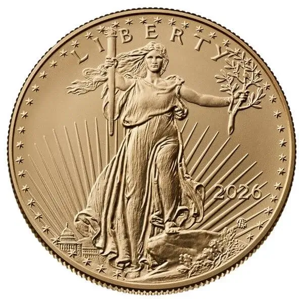 2026 American Gold Eagle 1 oz $50 - BU