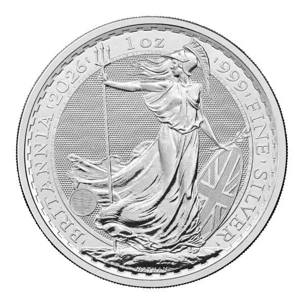 2026 Great Britain Silver Britannia £2 1 oz - BU