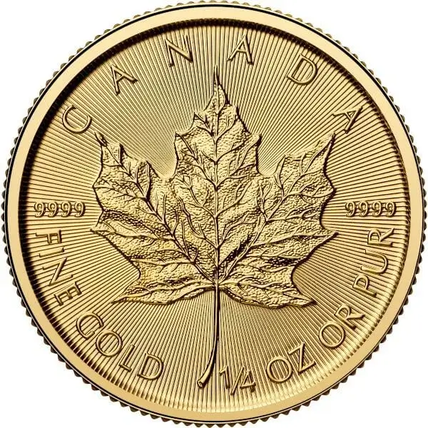 2026 Canada Gold Maple Leaf 1/4 oz $10 - BU
