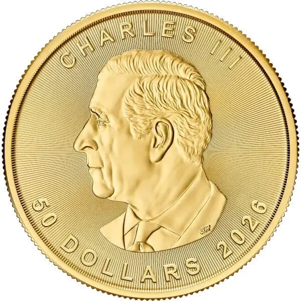 2026 Canada Gold Maple Leaf 1 oz $50 - BU