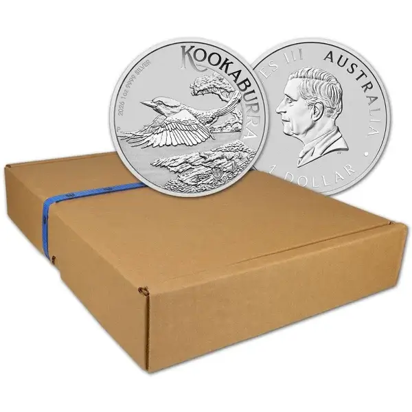 2026 P Australia Silver Kookaburra 1 oz $1 - BU - 1 Box - Sealed 100 Coin Box