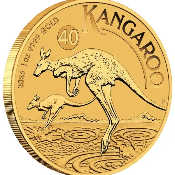 2026 P Australia Gold Kangaroo - 1 oz - $100 - BU