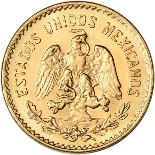 1955 Mexico Gold 5 Pesos .1205 oz - BU Restrike