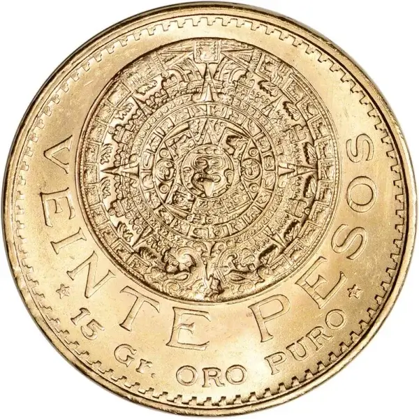 1959 Mexico Gold 20 Pesos .4823 oz - BU Restrike