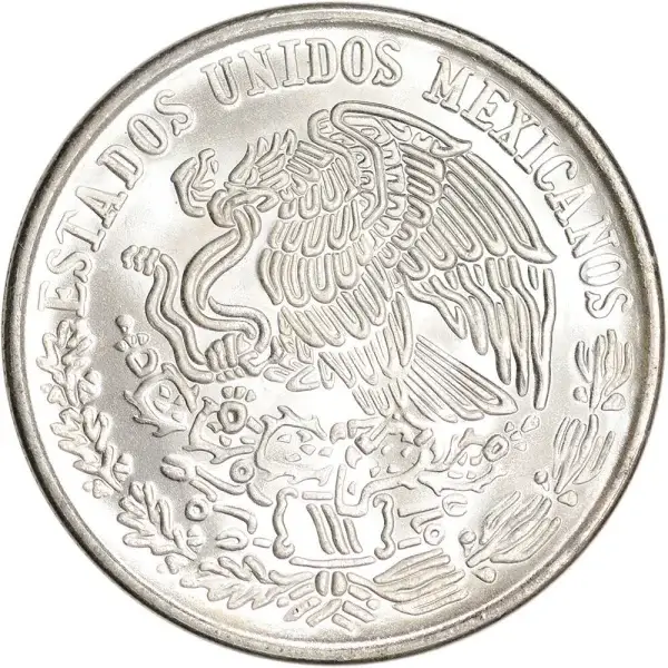 100 Peso Mexican Silver Coin - (1977-1979) - Avg Circ