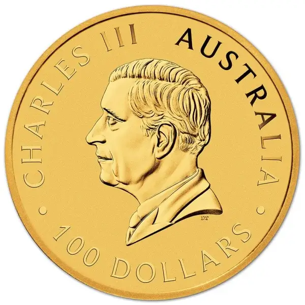 Australia Gold Kangaroo - 1 oz - $100 - BU - Random Date
